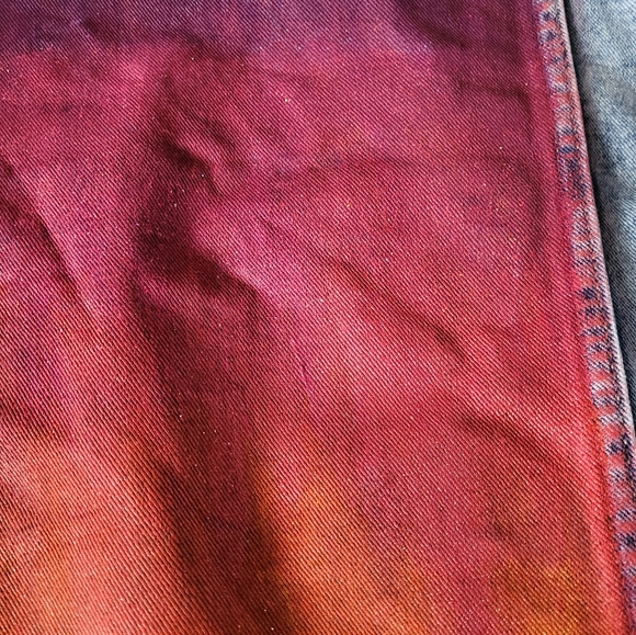 A coat jeans handmade painting sunset large refuge denim - Picture 4 of 7